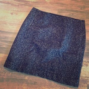 Mini tweed black and white skirt